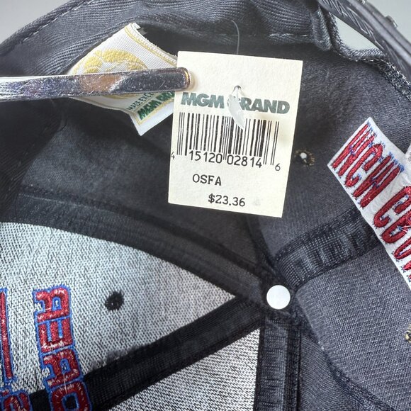 VTG 1994 Boxing Hat Moorer vs George Foreman Heavyweight Snapback MGM Grand Cap - Picture 13 of 14